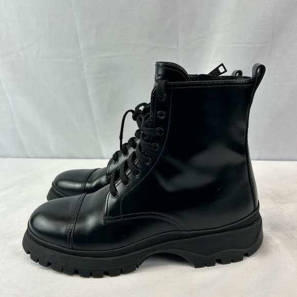 Prada Spazzaloto Leather Combat Boots - Picture 8 of 13